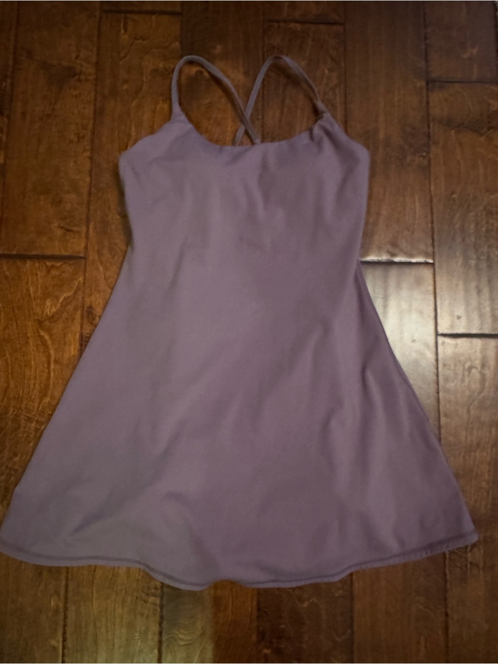 HALARA 2 in 1 Activity Dress Dusty Lavender Built in Bra & Shorts Small - Picture 2 of 7
